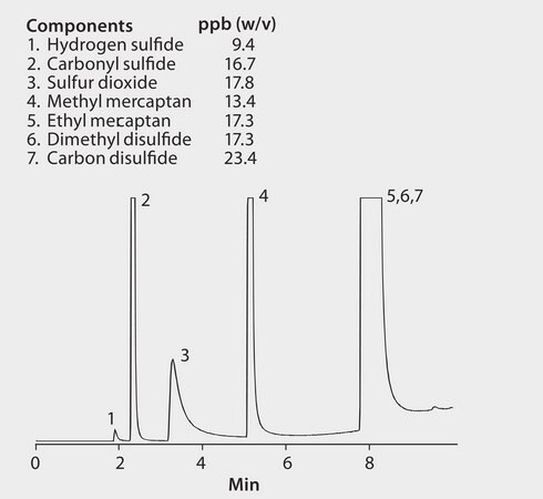 Sulfur gases suitable for GC, application for SPME