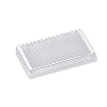 Eppendorf&#174; Microplate 384/F-PP, 384 wells white polypropylene, flat bottom clear wells, sterile, pkg of 80&#160;ea