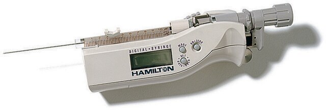 Jeringa digital Hamilton&#174; GASTIGHT&#174; 1750RN, volume 0.5&#160;mL, needle size 22 ga (bevel tip), needle L 2&#160;in.