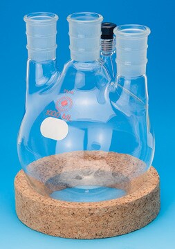 Ace three-neck round-bottom flask with threaded side-arm capacity 5,000&#160;mL