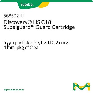 Precartucho Discovery&#174; HS C18 Supelguard 5&#160;&#956;m particle size, L × I.D. 2&#160;cm × 4&#160;mm, pkg of 2&#160;ea