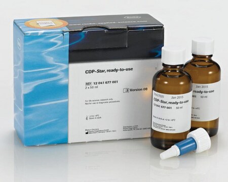 CDP-Star&#174;、調製済み &gt;98%, solution, suitable for dot blot, suitable for Northern blotting, suitable for Southern blotting