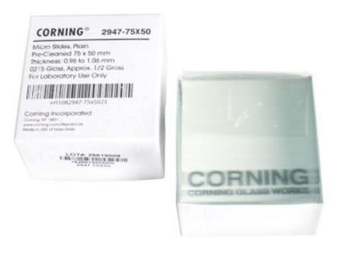 Corning&#174;光面显微镜载玻片 L × W 75&#160;mm × 50&#160;mm