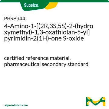 4-Amino-1-[(2R,3S,5S)-2-(hydroxymethyl)-1,3-oxathiolan-5-yl]pyrimidin-2(1H)-one S-oxide certified reference material, pharmaceutical secondary standard