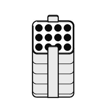 Adapter for Eppendorf&#174; A-4-62 Rotor holds 12 x 7–17 mL blood tubes, for 250 mL rectangular buckets, pack of 2&#160;ea