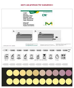 Test cyjanku colorimetric, 0.002-0.030&#160;mg/L (CN-), for use with MCOLORTEST&#174;