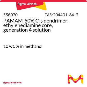 PAMAM-50% C12 树枝状聚合物&#65292;乙二胺核&#65292;4 代 溶液 10&#160;wt. % in methanol