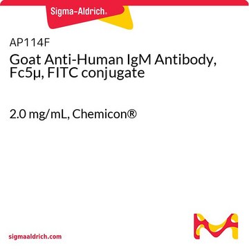 Goat Anti-Human IgM Antibody, Fc5&#181;, FITC conjugate 2.0&#160;mg/mL, Chemicon&#174;