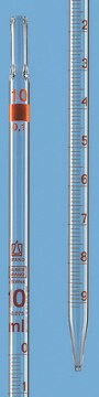 BRAND&#174; SILBERBRAND ETERNA graduated pipette, calibrated to deliver (TD, EX) capacity 25&#160;mL