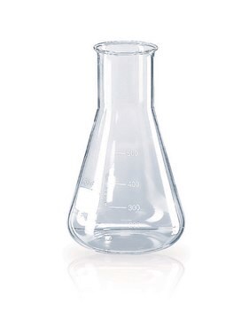 BRAND&#174; Erlenmeyer flask with beaded rim and graduation, wide mouth volume 300&#160;mL