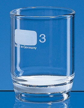 BRAND&#174; filter crucible borosilicate glass, capacity 30&#160;mL, 1 D 3