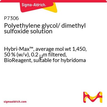 聚乙二醇/二甲基亚砜溶液 Hybri-Max&#8482;, average mol wt 1,450, 50&#160;% (w/v), 0.2 &#956;m filtered, BioReagent, suitable for hybridoma