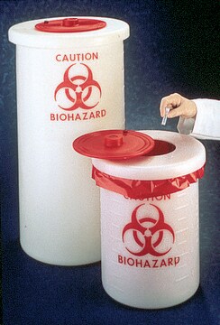 Biohazard waste container capacity 19&#160;L (5&#160;gal)