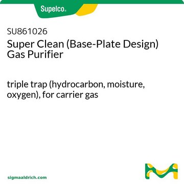 Super Clean (Grundplatten-Design) Gasreiniger triple trap (hydrocarbon, moisture, oxygen), for carrier gas