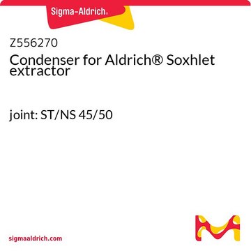 Condenser for Aldrich&#174; Soxhlet extractor joint: ST/NS 45/50