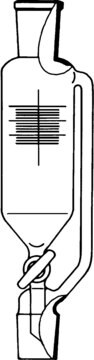 Lenz&#174; dropping funnel with pressure equalizing arm capacity 50&#160;mL, joint: ST/NS 29/32, PTFE key