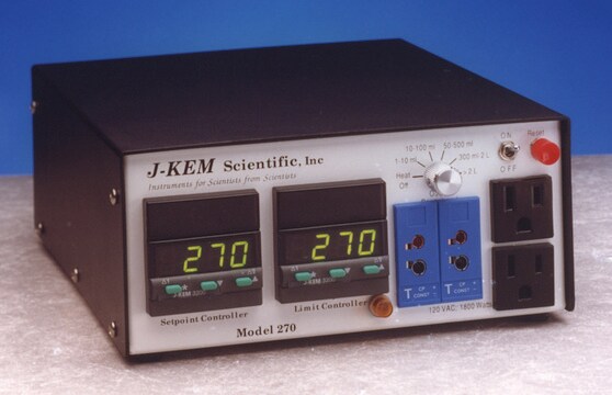 J-KEM&#174; safety temperature controller model 270, temperature -50-1,200&#160;°C