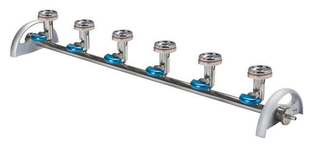 Coletor EZ-Fit&#174; 6-place manifold, for use with EZ-Fit&#174; Filtration Unit, 316L stainless steel