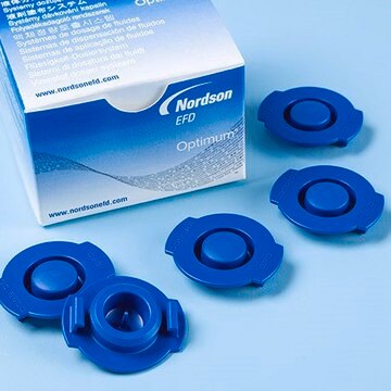 End caps for cartridges 3 mL, blue, 50/box