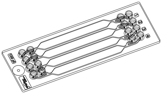 Rhombic chamber chip - 100 &#956;l Fluidic 221, COP