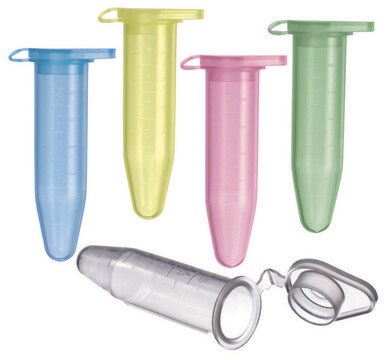 Centrifuge tubes with attached cap capacity 5&#160;mL, conical green polypropylene, Cole Parmer 439551