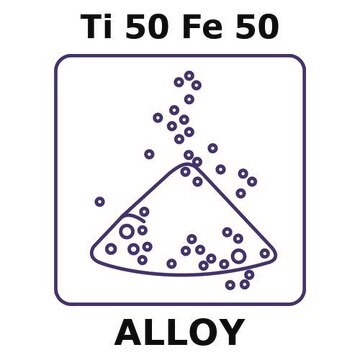 Titanium-iron powder, Ti50Fe50 powder, 150micron max. particle size, alloy pre-cursor, 20g