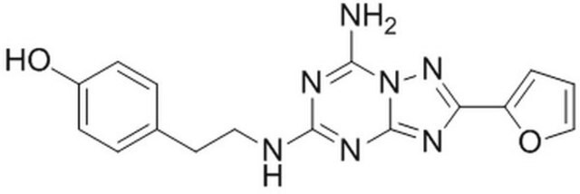 Antagonista receptora adenozyny A2A I, ZM 241385 A highly potent, selective, non-xanthine adenosine A2A receptor antagonist (Ki = 800 pM for human adenosine A2AR stably expressed in HEK-293 cells).