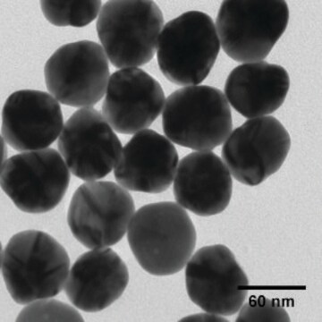 銀、分散液 nanoparticles, 60&#160;nm particle size (TEM), 0.02&#160;mg/mL in aqueous buffer, contains sodium citrate as stabilizer