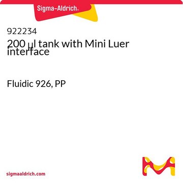 200 &#956;l tank with Mini Luer interface Fluidic 926, PP