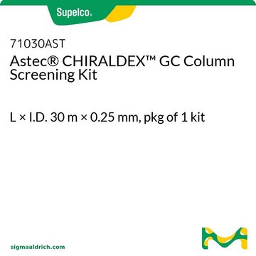 Astec&#174; CHIRALDEX&#8482; GC Column Screening Kit L × I.D. 30&#160;m × 0.25&#160;mm, pkg of 1&#160;kit