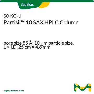 Partisil&#8482; 10 SAX HPLC 色谱柱 pore size 85&#160;Å, 10&#160;&#956;m particle size, L × I.D. 25&#160;cm × 4.6&#160;mm