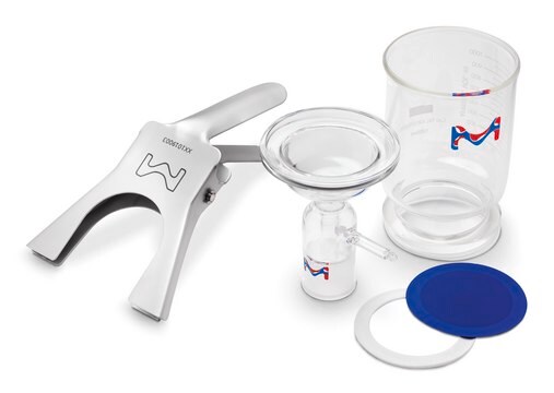 Support filtre tout Pyrex Millipore (kit) 90 mm, Stainless steel screen membrane support, 1L Funnel