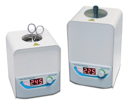 MicroBead Sterilizer with glass beads AC/DC input 230 V AC, EuroPlug