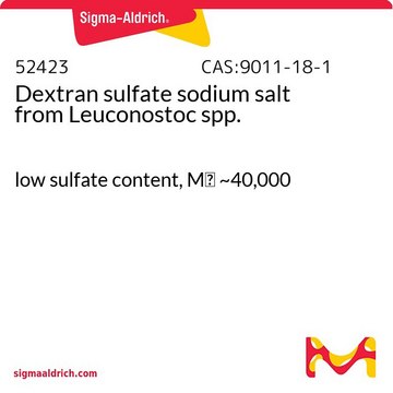 硫酸葡聚糖 钠盐 来源于明串珠菌 属 low sulfate content, Mr ~40,000