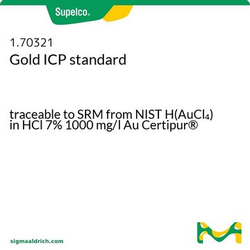 金ICP标准品 traceable to SRM from NIST H(AuCl&#8324;) in HCl 7% 1000 mg/l Au Certipur&#174;