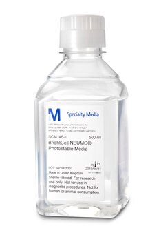 Milieu photostable BrightCell NEUMO Live cell imaging neuronal cell culture media, 500ml