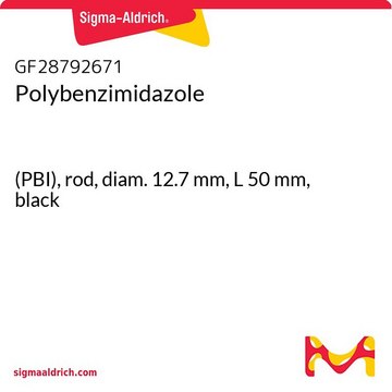 Polybenzimidazole (PBI), rod, diam. 12.7&#160;mm, L 50&#160;mm, black