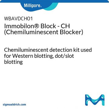 Immobilon&#174; Block - CH (bloqueador para detecção por quimioluminescência) Chemiluminescent detection kit used for Western blotting, dot/slot blotting