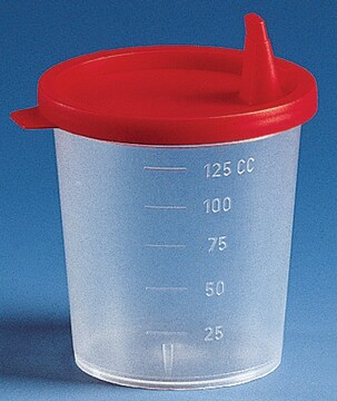 BRAND&#174;尿液烧杯 polypropylene, capacity 125&#160;mL , screw cap, sterile