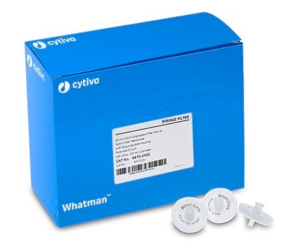 Whatman&#174; GD/X syringe filters regenerated cellulose membrane, pore size 0.45&#160;&#956;m, diam. 25&#160;mm, non-sterile, pk of 150&#160;ea