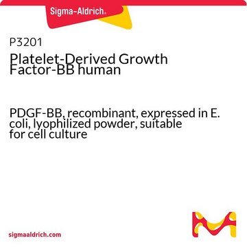 Platelet-Derived Growth Factor-BB 人 PDGF-BB, recombinant, expressed in E. coli, lyophilized powder, suitable for cell culture