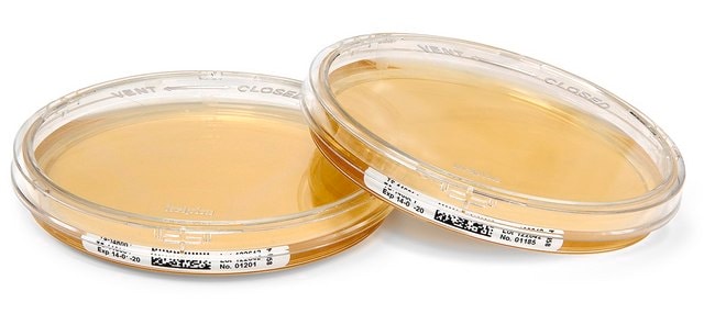 Trypton-Soja-Agar – gebrauchsfertige Absetzplatten Lecithin, Tween&#174;, ICR plus lockable plate, sterile; irradiated, plate diam. 90&#160;mm, suitable for air monitoring