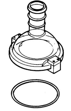 Ace Rotary-Evaporator/Freeze-Drying Flask Adapter Head W/ O-ring joint: ST/NS 29/42