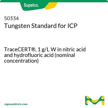 钨ICP标准液 TraceCERT&#174;, 1&#160;g/L W in nitric acid and hydrofluoric acid (nominal concentration)