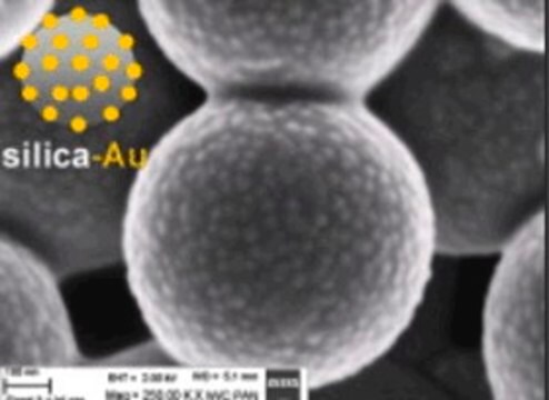 Gold coated silica nanoparticles 1&#160;wt. % in water, 400&#160;nm (non-porous silica), 20&#160;nm (gold nanoparticles)