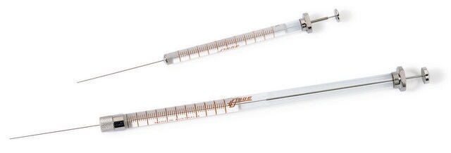 SGE Guided Plunger syringes 5F-GP (fixed needle), volume 5&#160;&#956;L, SGE 001400, needle L × O.D. 50&#160;mm × 0.47&#160;mm, needle size 26 ga