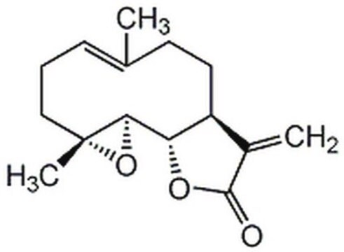 Parthenolid, Tanacetum parthenium A cell-permeable sesquiterpene lactone with anti-inflammatory, antisecretory, and spasmolytic properties.