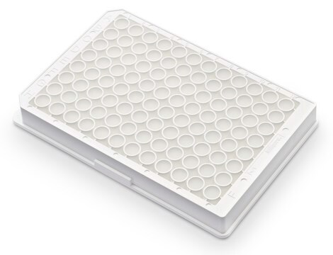 Piastra MultiScreen&#174; a 96 pozzetti flat bottom white polystyrene plate, non-sterile, pkg of 40&#160;plates