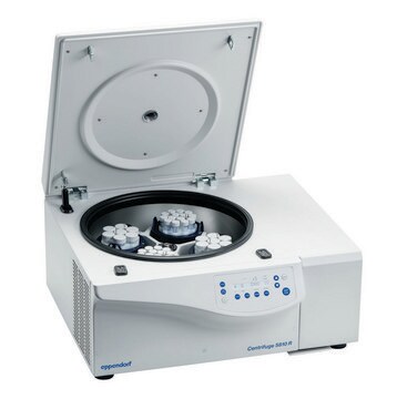 Eppendorf&#174; Centrifuge 5810/5810R 5810R, refrigerated, with rotor S-4-104 with adapters for 15/50&nbsp;mL conical tubes, keypad, AC/DC input 120 V, 50/60 Hz, US 3-pin plug (US)