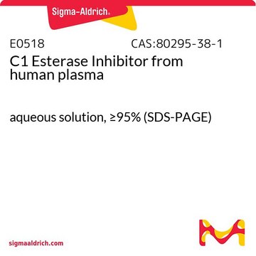 C1 酯酶抑制剂 来源于人类血浆 aqueous solution, &#8805;95% (SDS-PAGE)